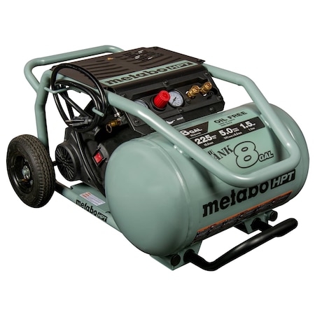 Metabo Hpt The Tank 8 Gal 225PSI Corded Trolley Air Compressor EC1315SM